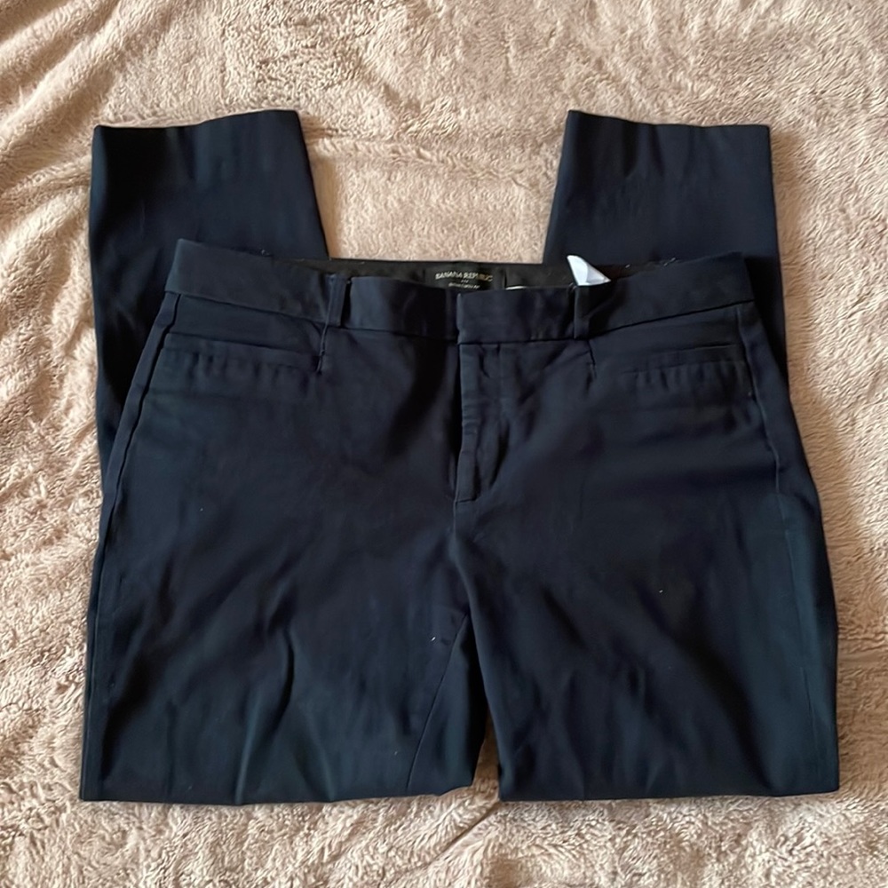 Navy banana republic Sloan curvy pants size 8